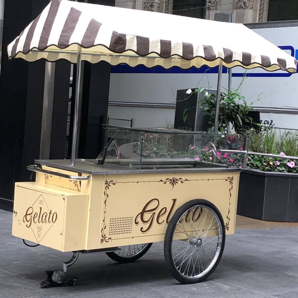 Vintage Gelato Cart Outside