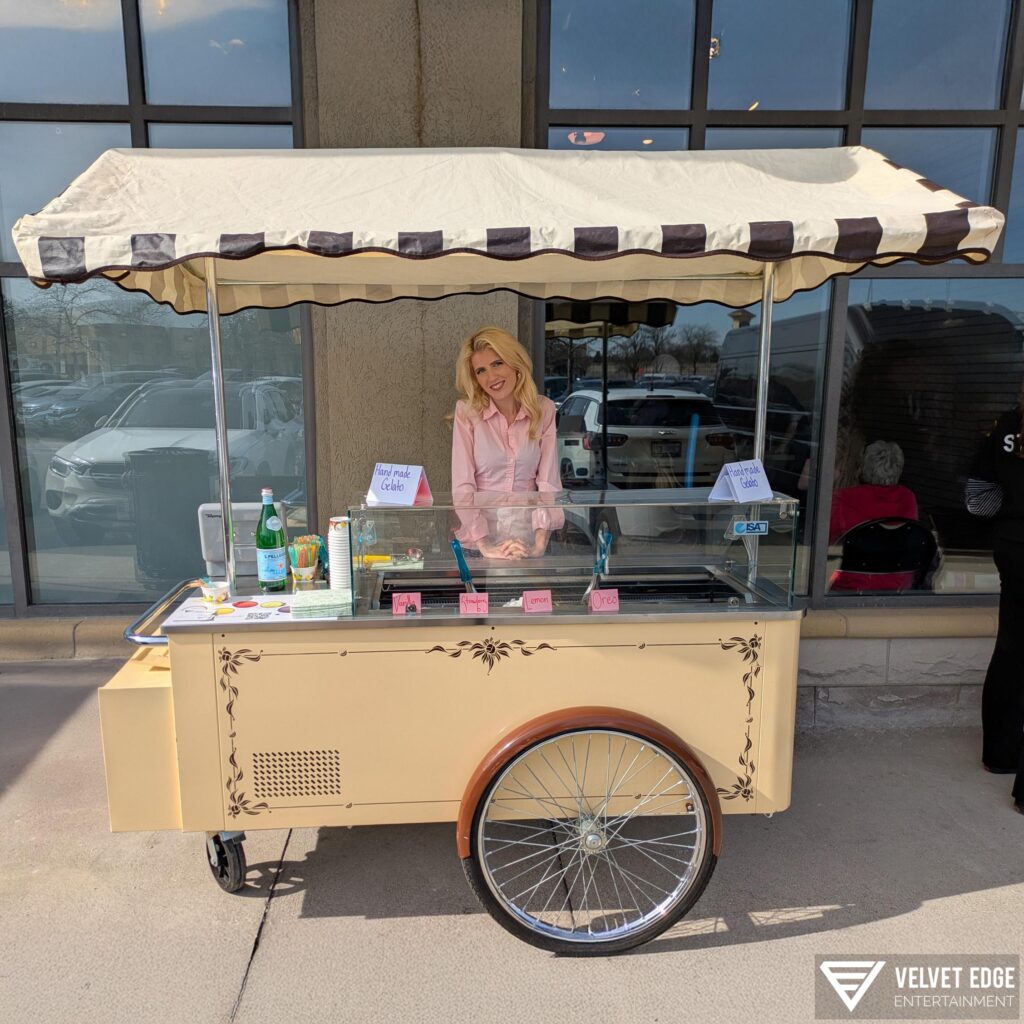 Vintage Gelato Cart Outside